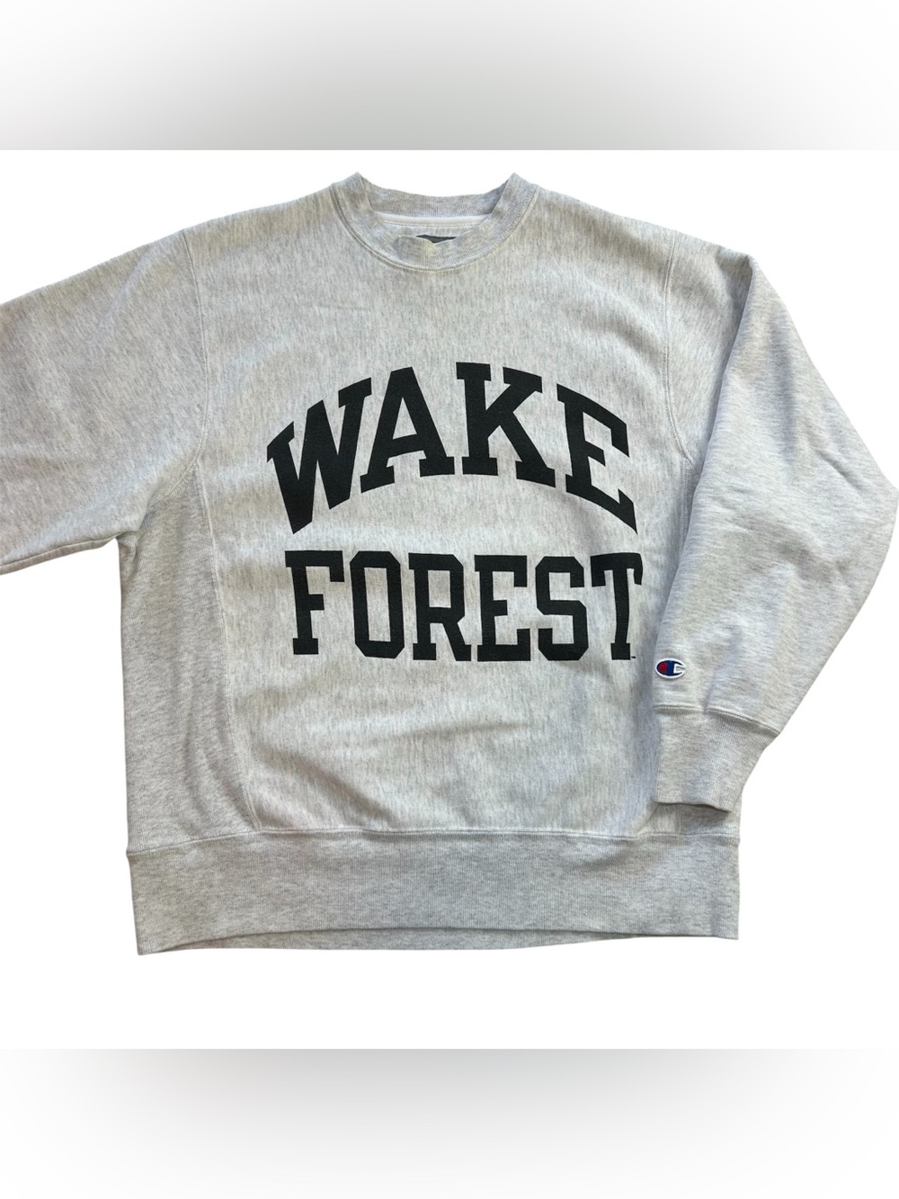 VTG 90s Wake Forest University Champion Reverse Weave Gray Crewneck Men’s sz S